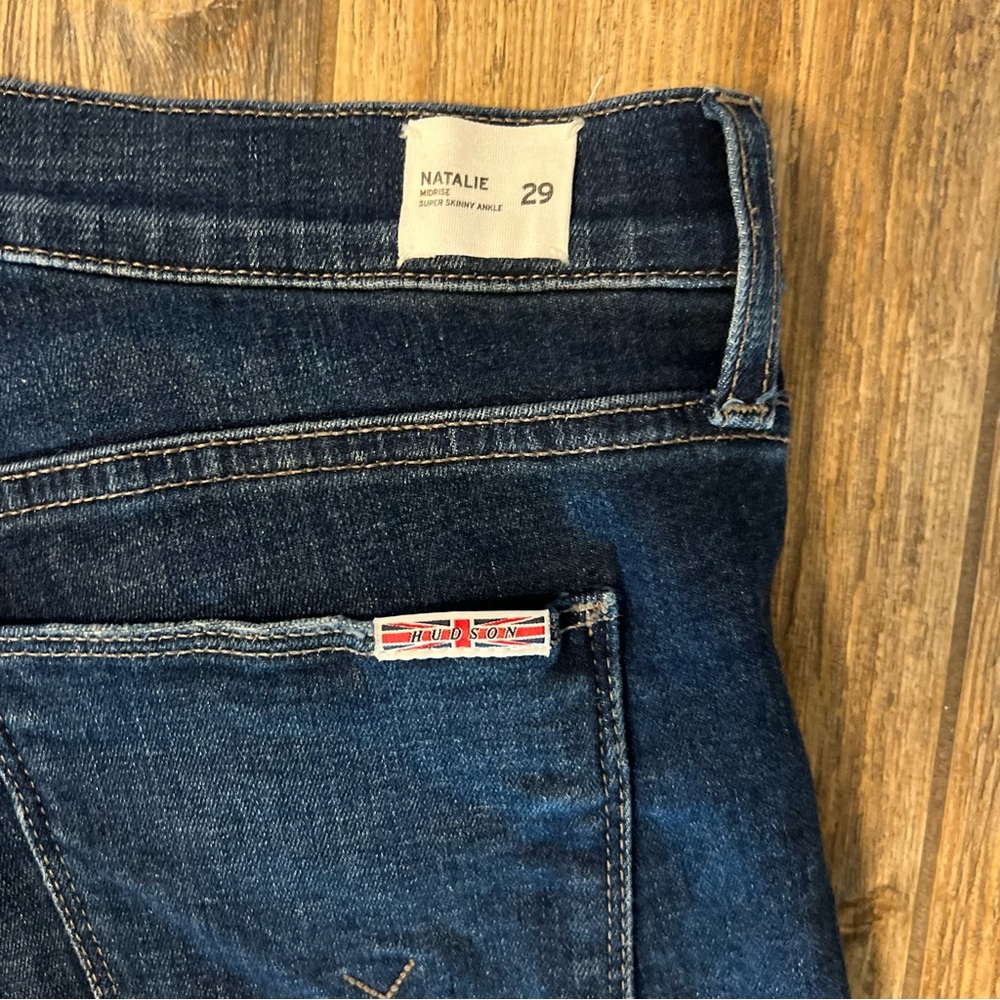 HUDSON Brand Natalie Mid Rise Skinny Jeans Sz 29